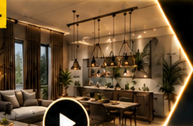 Rendered warm interior visualization